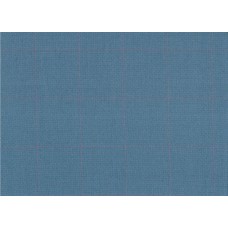 Abraham Moon Fabric 50% Wool 50% Cotton by the metre Blue Check Ref 1873/45